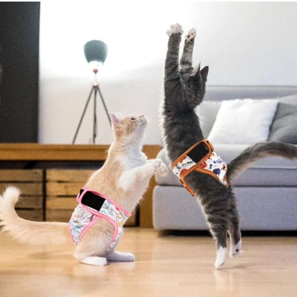 NEW Set Of 3 Reusable Cat Diapers